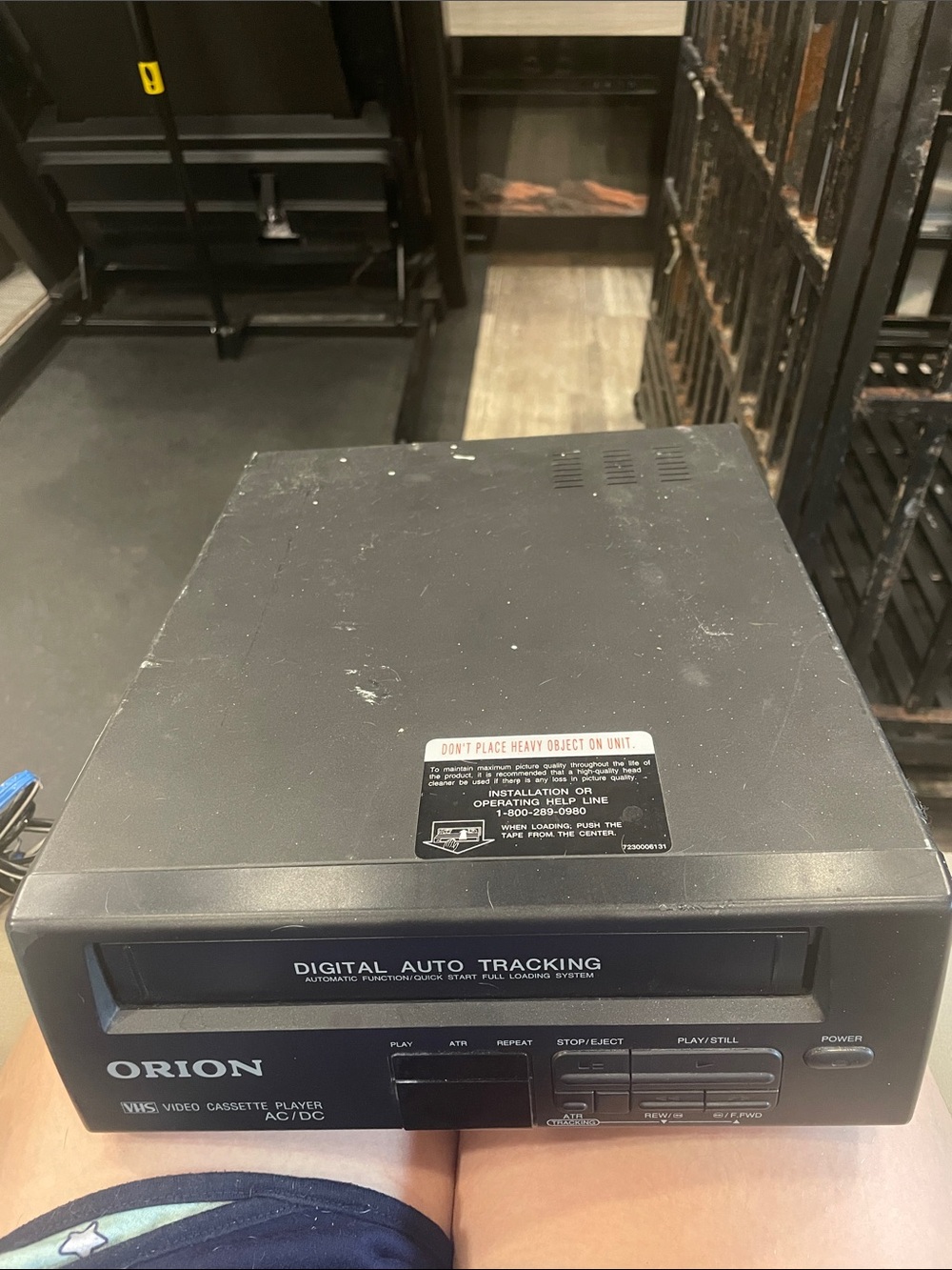 Orion London Black Digital Auto Tracking VHS VCR Player